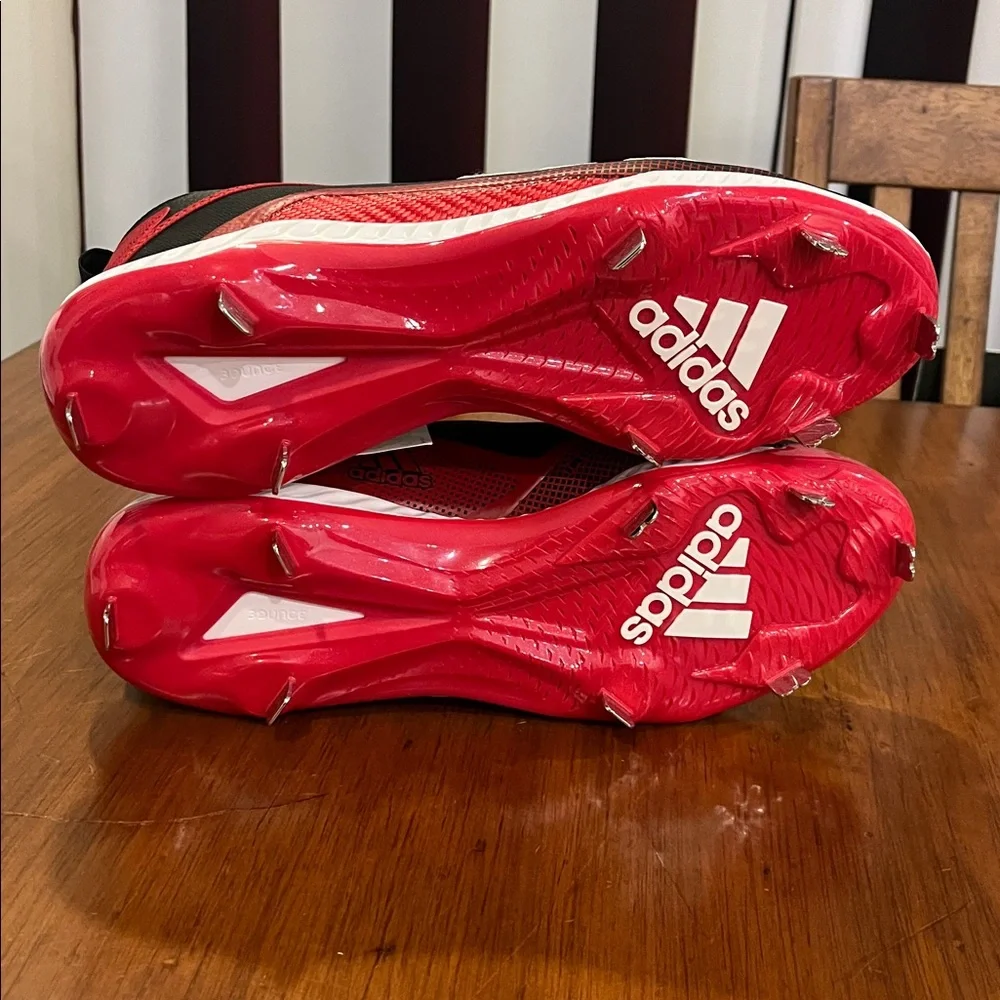Adidas Icon 6 Bounce Baseball Cleats Shoes new white red FV9348 Men’s Size 12.5